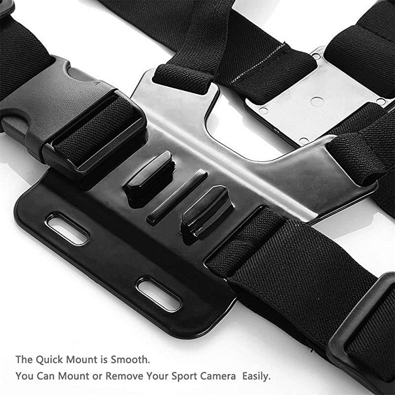 Chest Strap Mount Elastic Action Camera Body Belt Harness with J Hook for GoPro HD Hero 5 4 3+ 3 GoPro 6 7 8