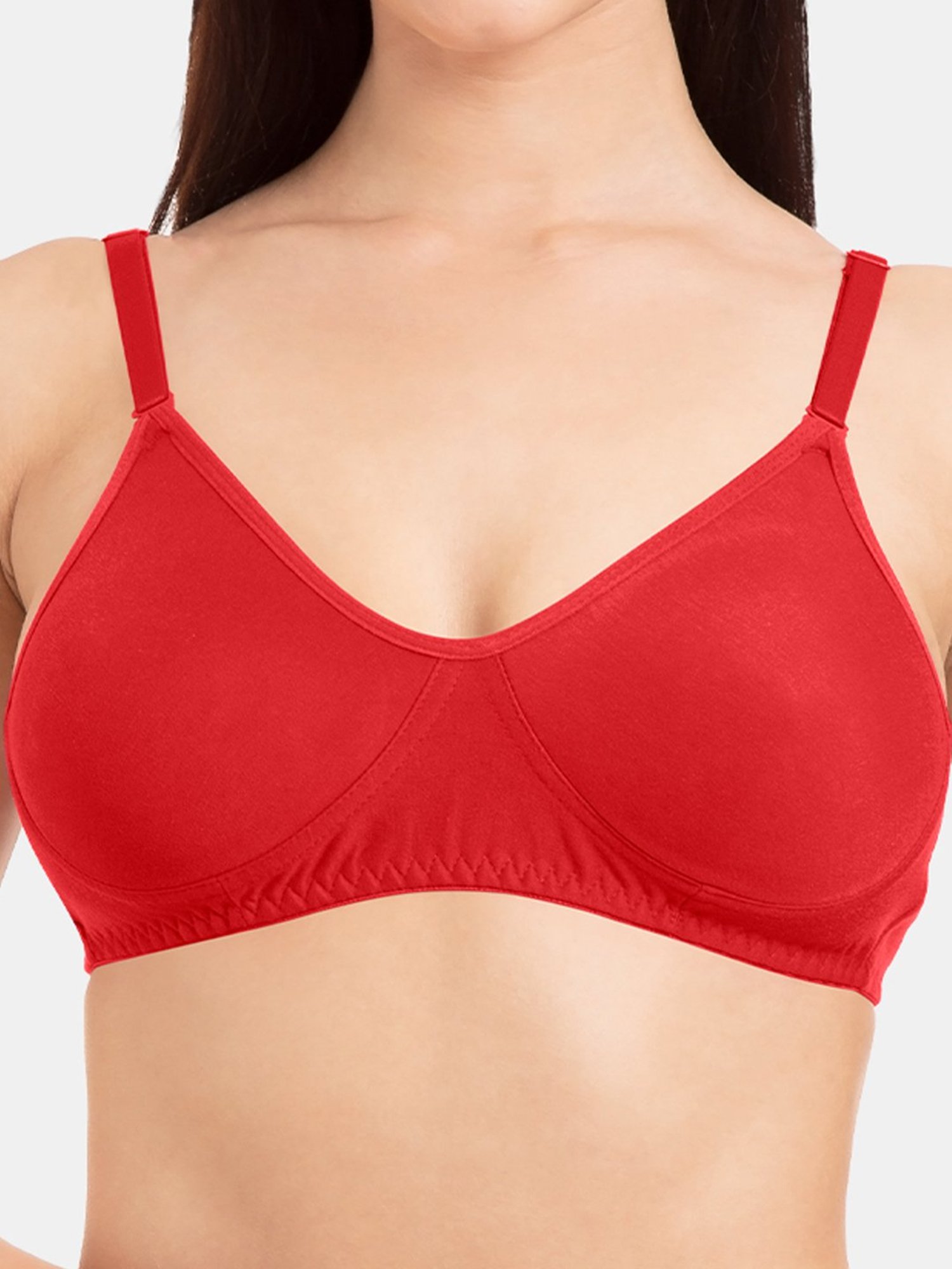 Tweens Red Non Wired Non Padded T-Shirt Bra
