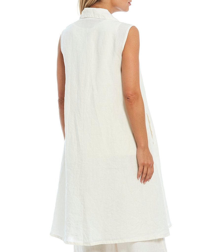 Ruby Rd. Soft Paisley Print Stand Collar Zip Front Patch Pocket Vest