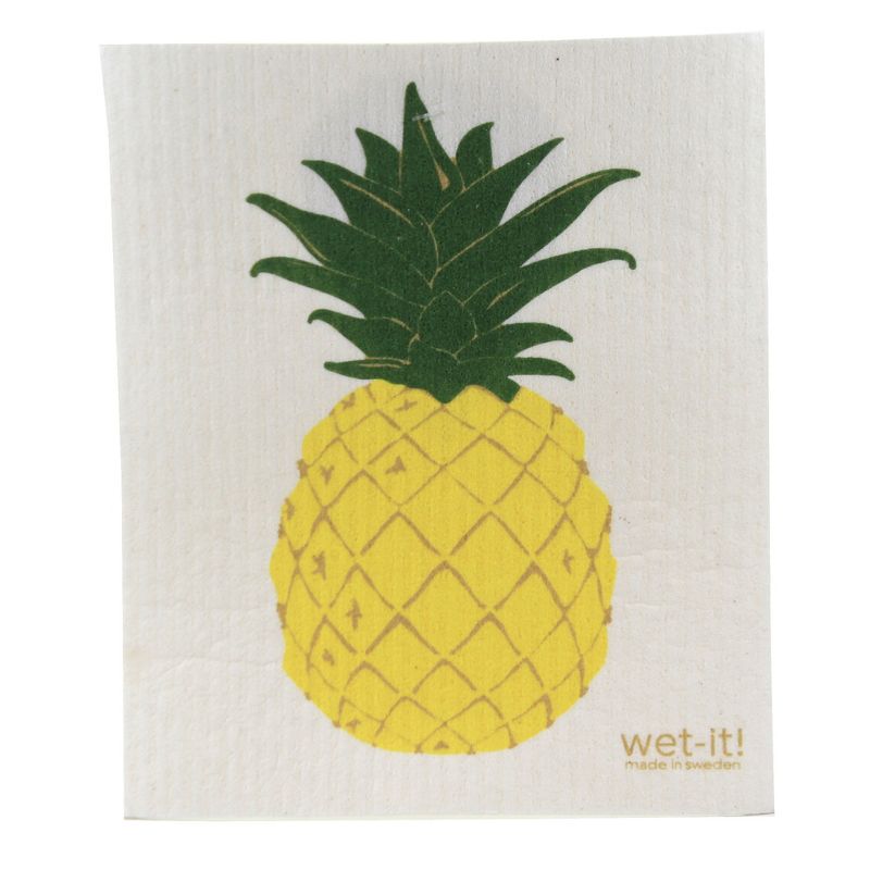 Swedish Dish Cloth 7.75" Fruit & Olive Branch Absorbant Cloth  -  Dish Cloth