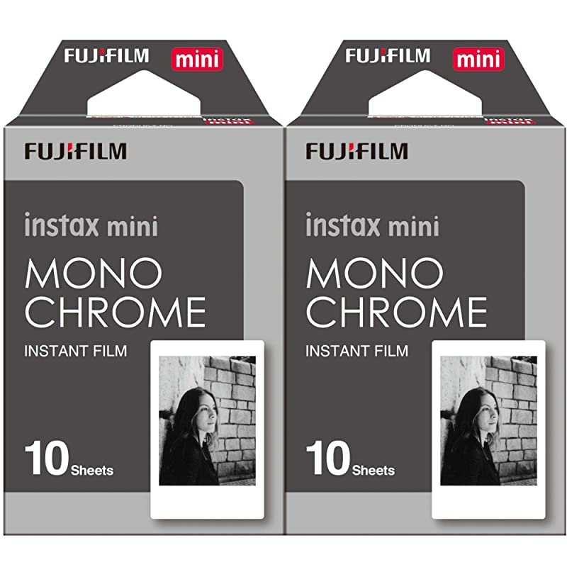Instax Mini Film Monochrome 2-Pack (20 B&W Exposures)