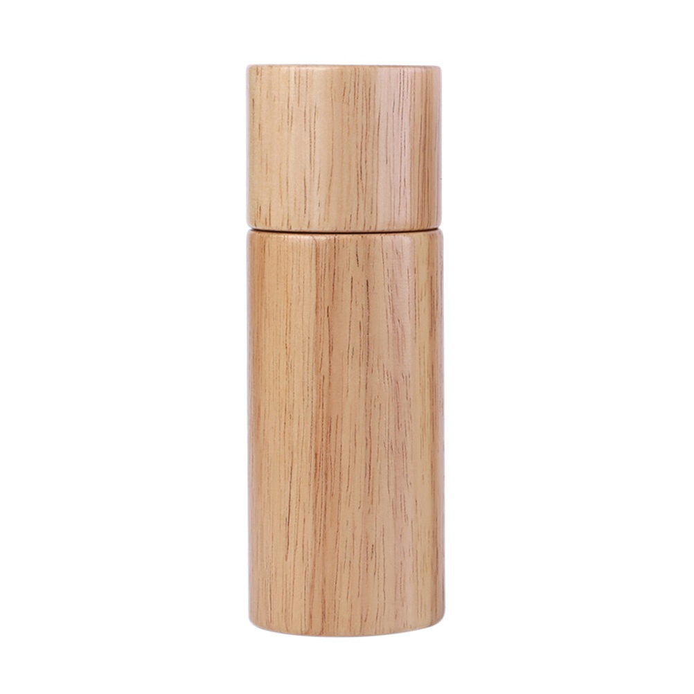 Rubber Wooden Manual Pepper Grinder Seasoning Bottles Pepper Container Peppercorn Grinder Mill