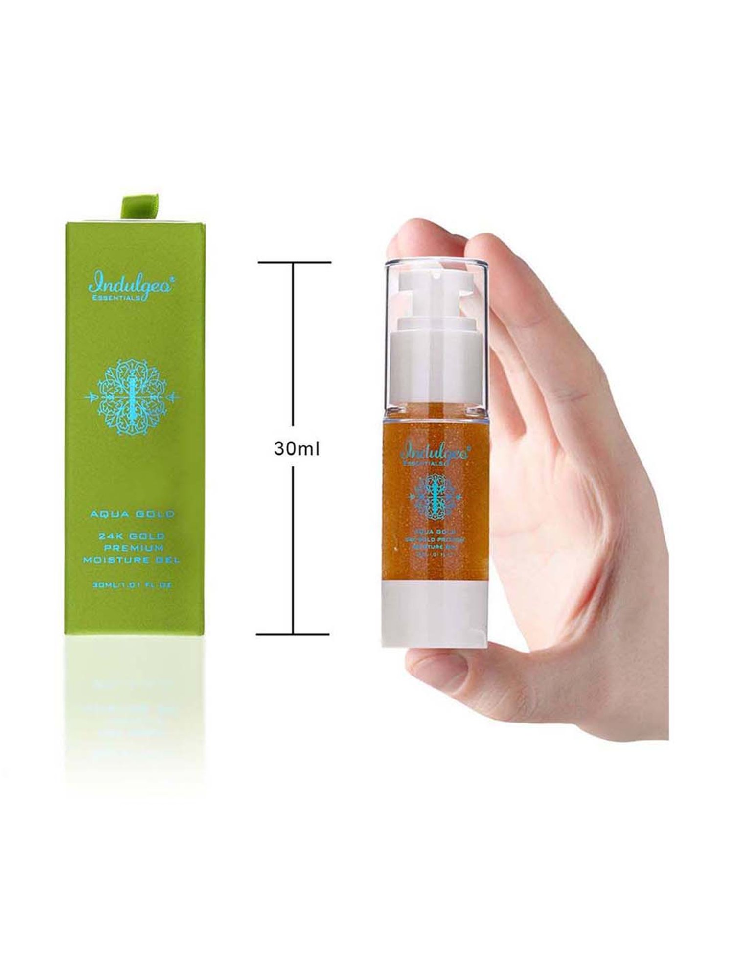 Indulgeo Essentials Aqua Gold 24K Premium Moisturizer Gel - 30 ml