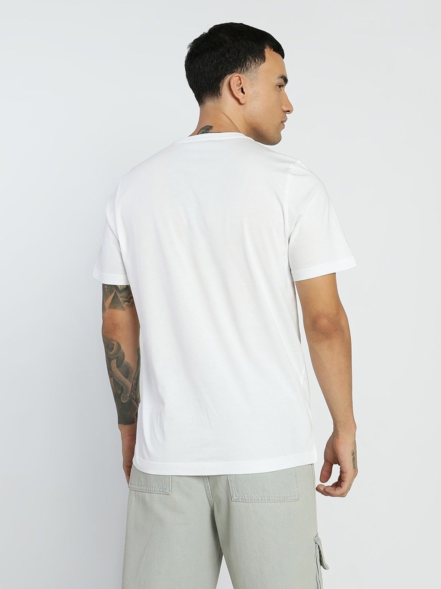 Puma Manchester City FC White Cotton Regular Fit Sports T-Shirt