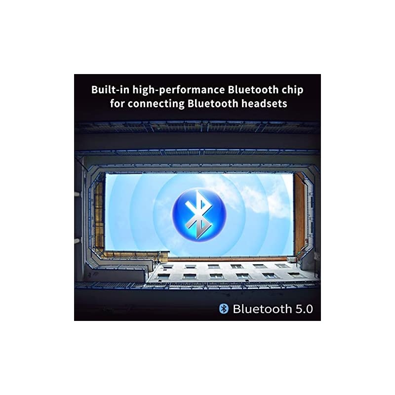 MP3 Player with Bluetooth 5.0, High Resolution and Full Touch Screen, Built-in Speaker, 8GB HiFi Lossless Sound Player with FM Radio, Voice Recorder, Supports up to 128GB, Black