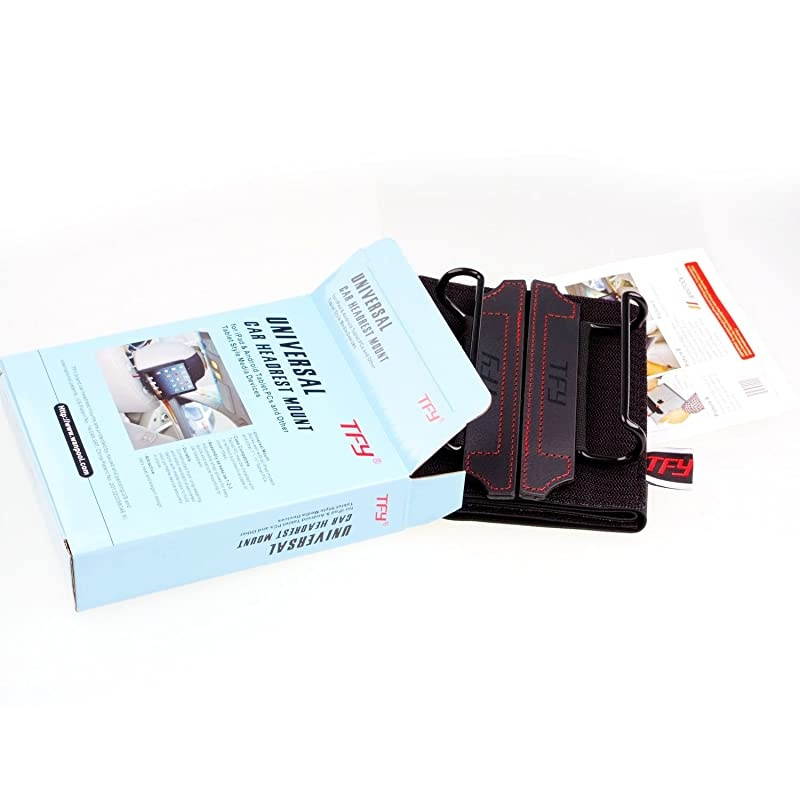 Universal Car Headrest Mount Holder, Fits ALL 7 Inch to 11 Inch Tablets - Apple iPad, iPad 4 (iPad 2 & 3), iPad Air, iPad Mini 2/3/4 - iPad Pro 9.7" - Samsung Galaxy Tab & Note and More