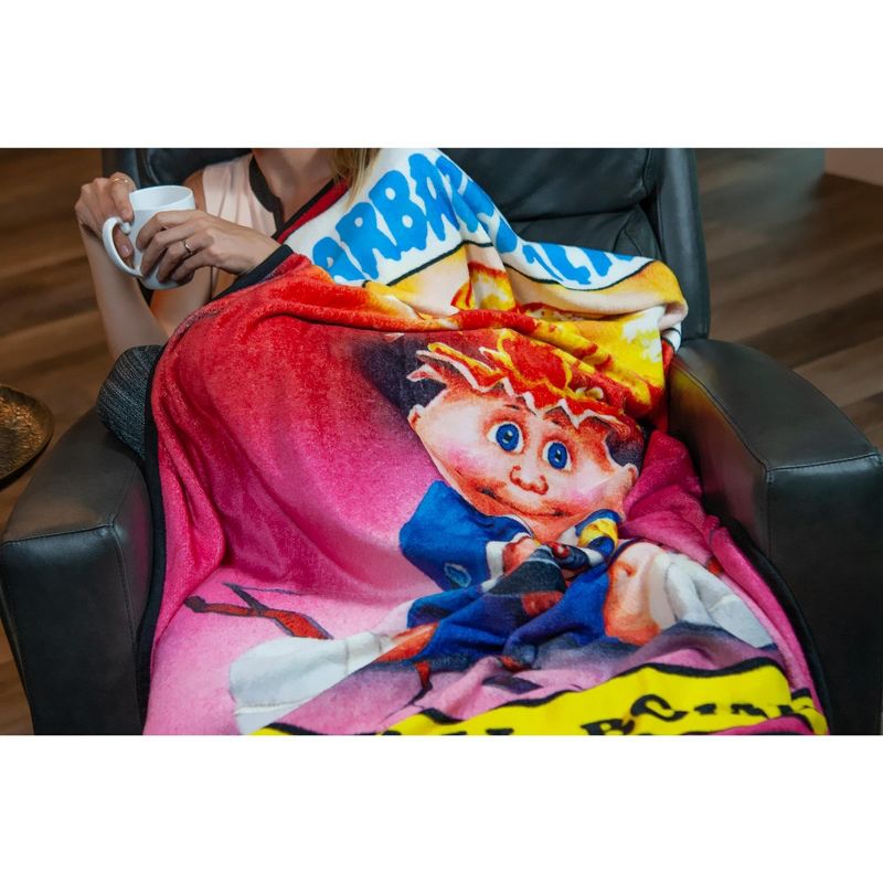Just Funky Garbage Pail Kids Adam Bomb Large Fleece Throw Blanket | 60 x 45 Inches