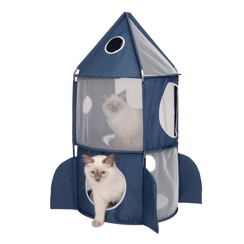Catit Vesper Rocket Cat Toy - Blue