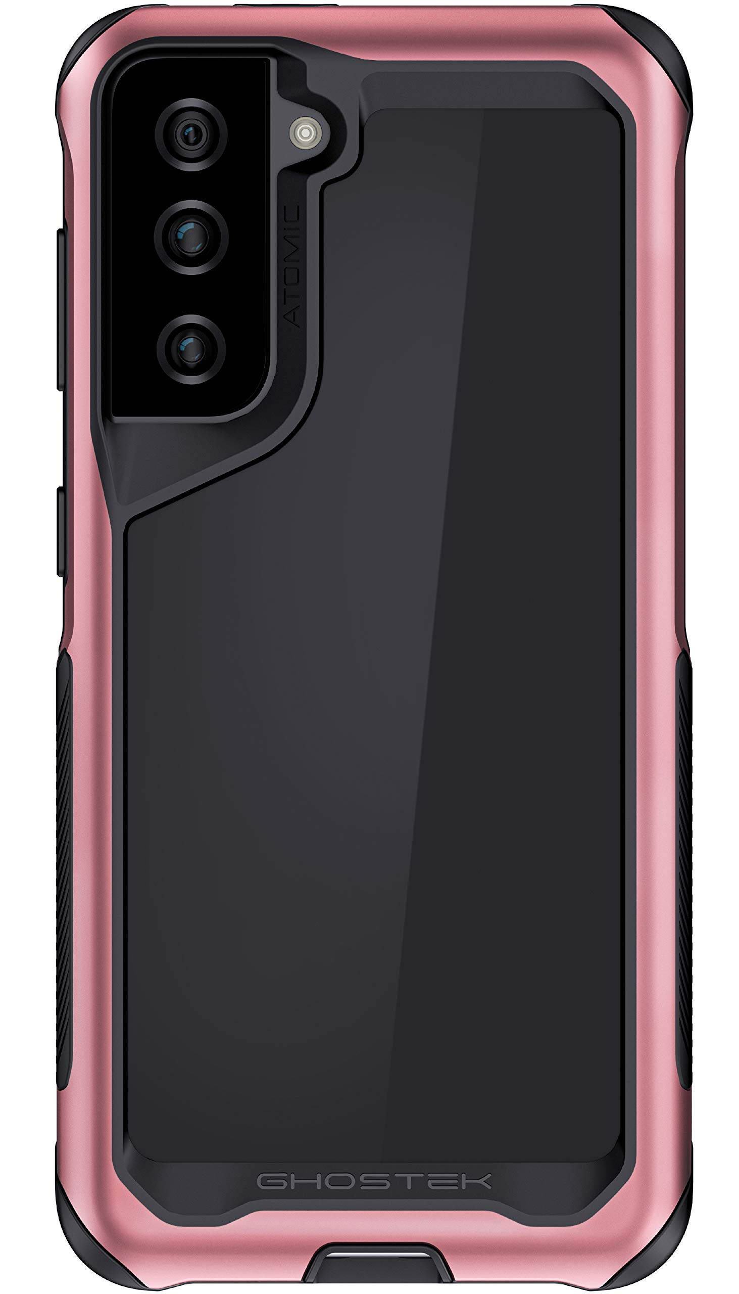 Ghostek Atomic Slim Designed for Galaxy S21 Ultra Case with Protective Metal Bumper Made of Super Tough Lightweight Military Grade Aluminum Alloy for 2021 Galaxy S21 Ultra 5G (6.8 Inch) (Phantom Red)