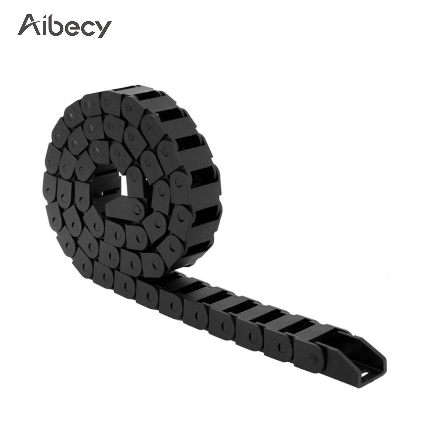 Aibecy 1m/3.3ft Transmission Drag Chain Towline 10*10mm Inner 18mm Turning Radius for 3D Printer CNC Machine