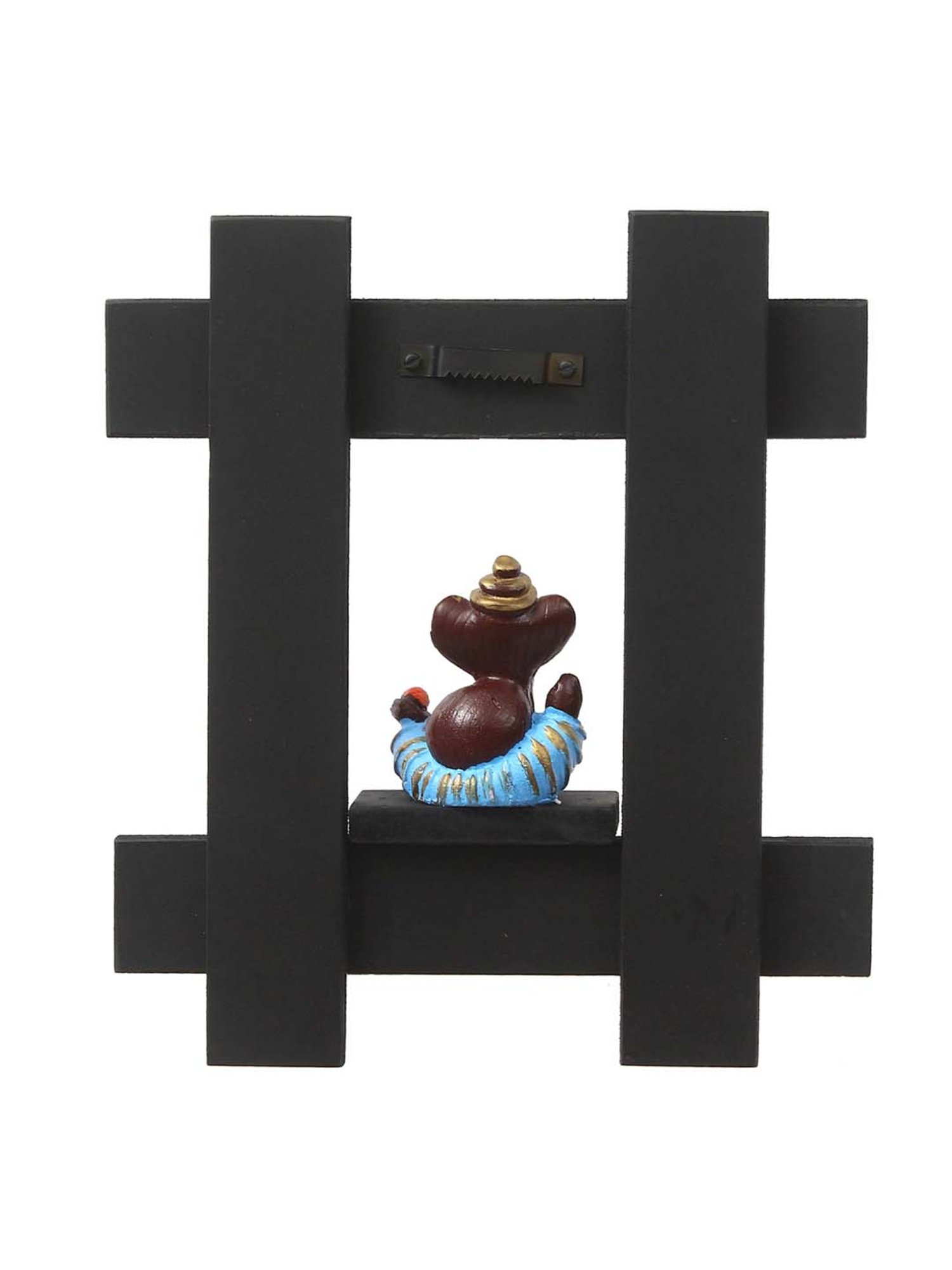 eCraftIndia Lord Ganesha Wooden Keyholder with 5 Key Knobs