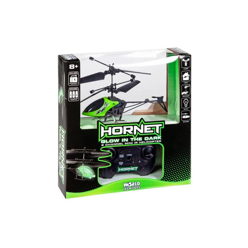 World Tech Hornet Glow in the Dark 2CH IR Helicopter