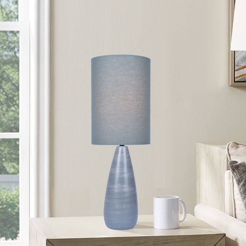 Quatro Table Lamp Brushed Gray  - Lite Source