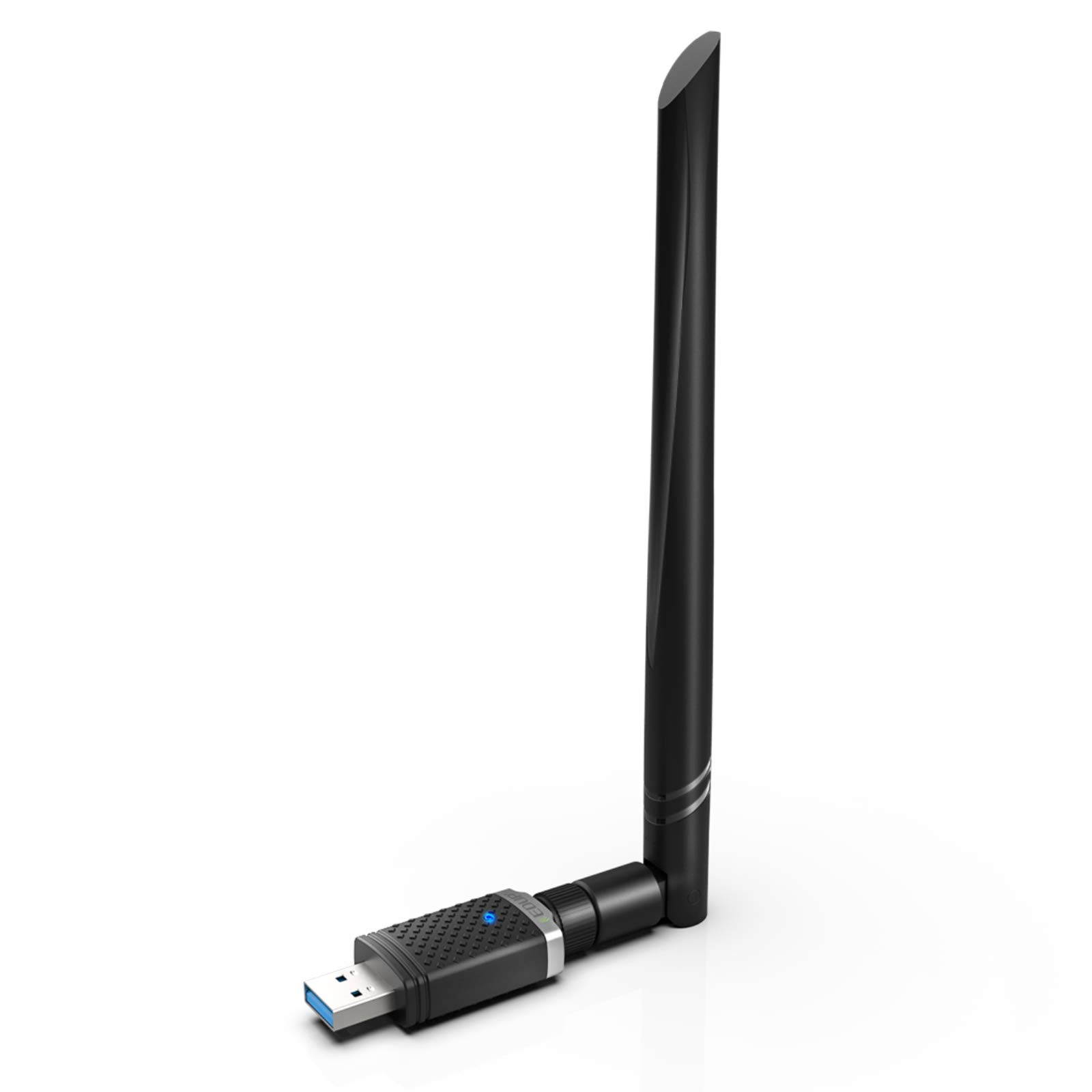 1300Mbps WiFi Adapter for Gaming , USB 3.0 Wireless Adapter Dual Band 5GHz 802.11 AC WiFi Dongle Support Desktop PC Laptop Windows XP/Vista/7/8/10 Mac 10.6-10.15
