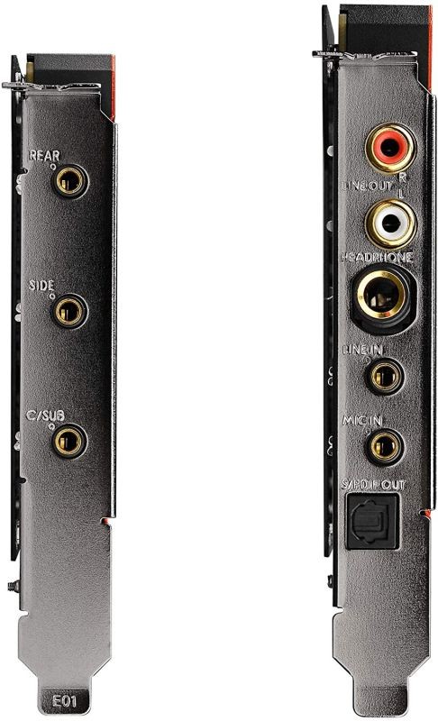 EVGA NU Audio Pro 7.1, 712-P1-AN21-KR, 7.1 Surround, Lifelike Audio, PCIe, RGB LED, Backplate, Designed with Audio Note