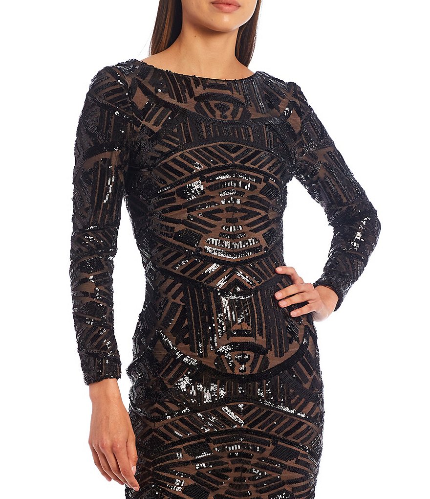 Dress the Population Emery Sequin Sheath Cocktail Dress