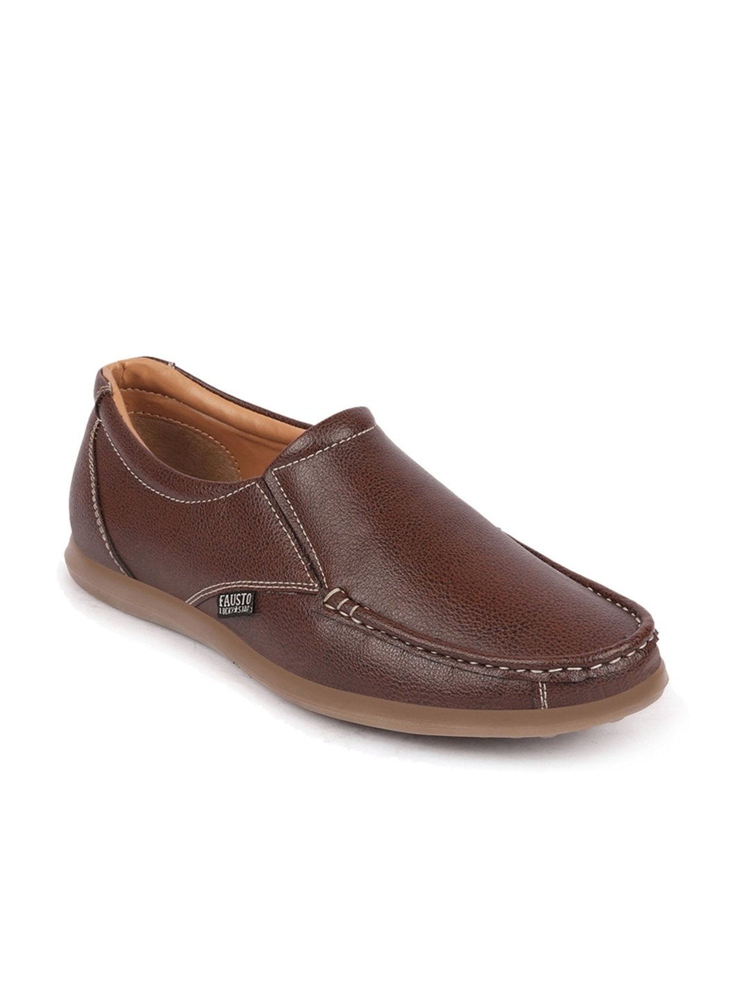 Fausto Men's Brown Casual Loafers