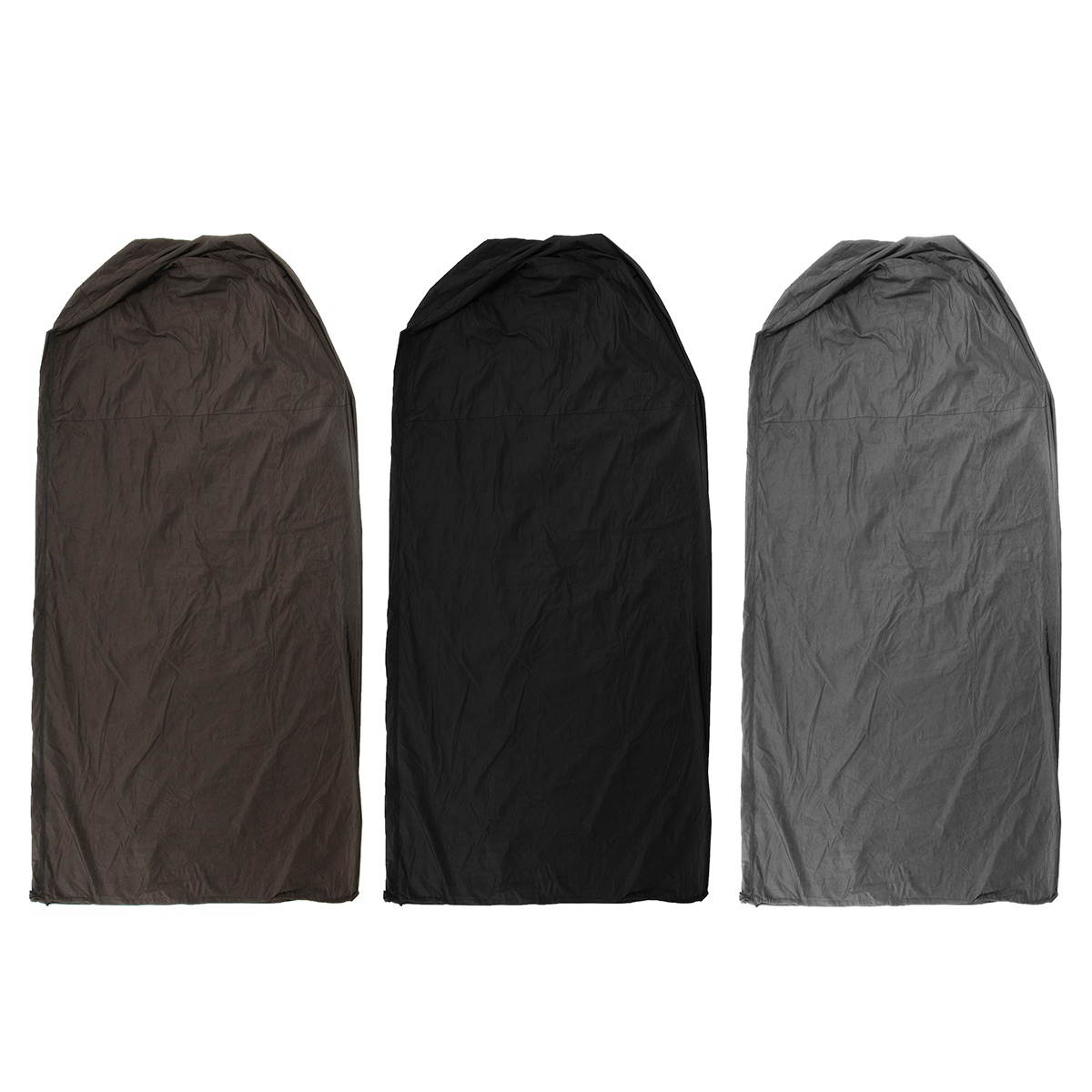 Cylidrical Cover Patio Gas Heater Polyethylene Zipper Protector Waterproof 90x190cm Brown