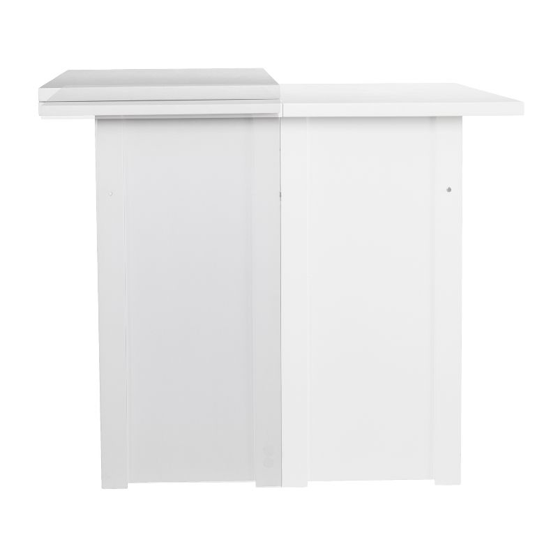 Klint Convertible Console To Extendable Dining Table White - Aiden Lane