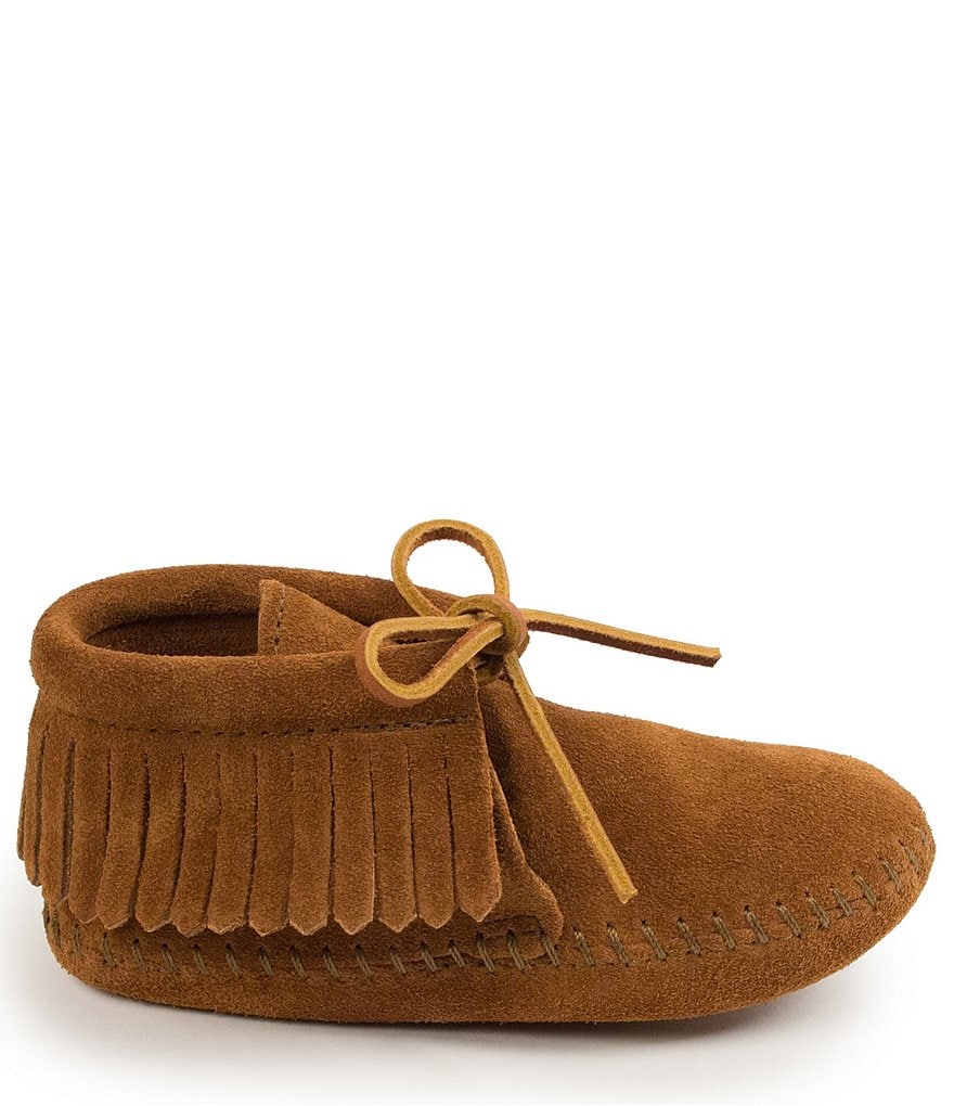 Minnetonka Kids' Suede Fringe Boot Softsole (Infant)