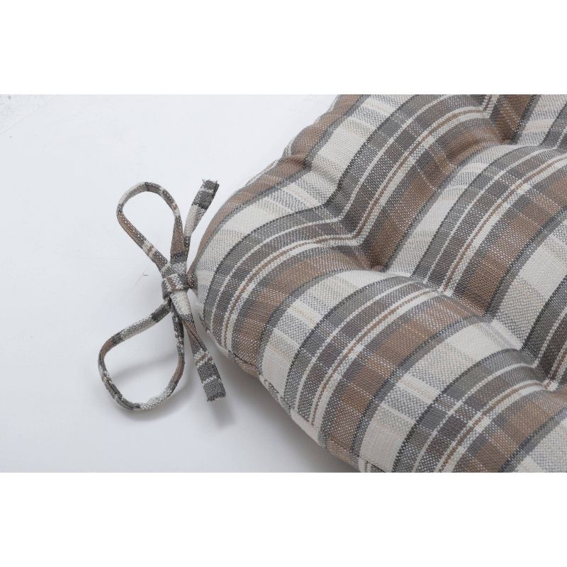 Set of 2 Bebe Cobblestone Indoor Reversible Chair Pad - Pillow Perfect