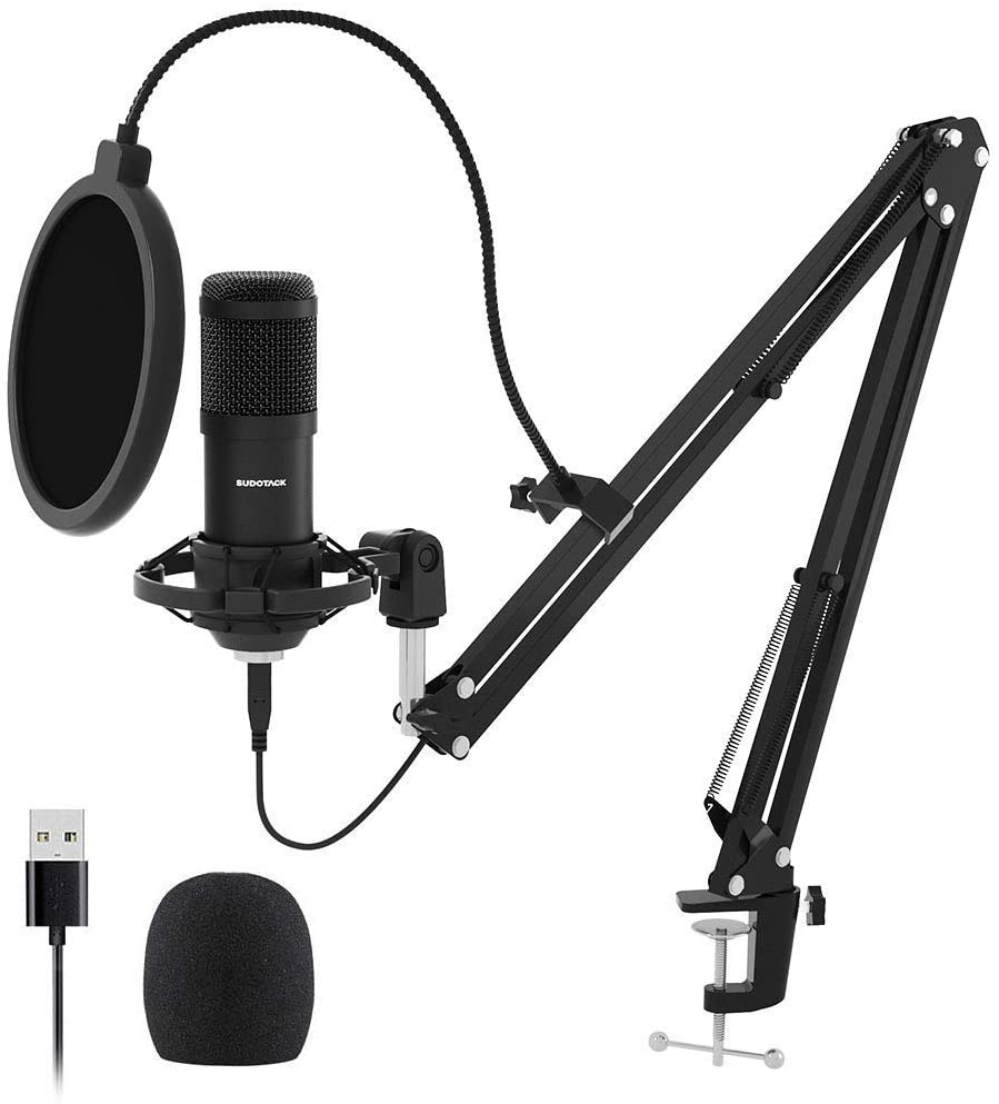 gold--BM800 Professional Suspension Microphone Kit Studio Live Stream Broadcasting Recording Condenser Microphone Set