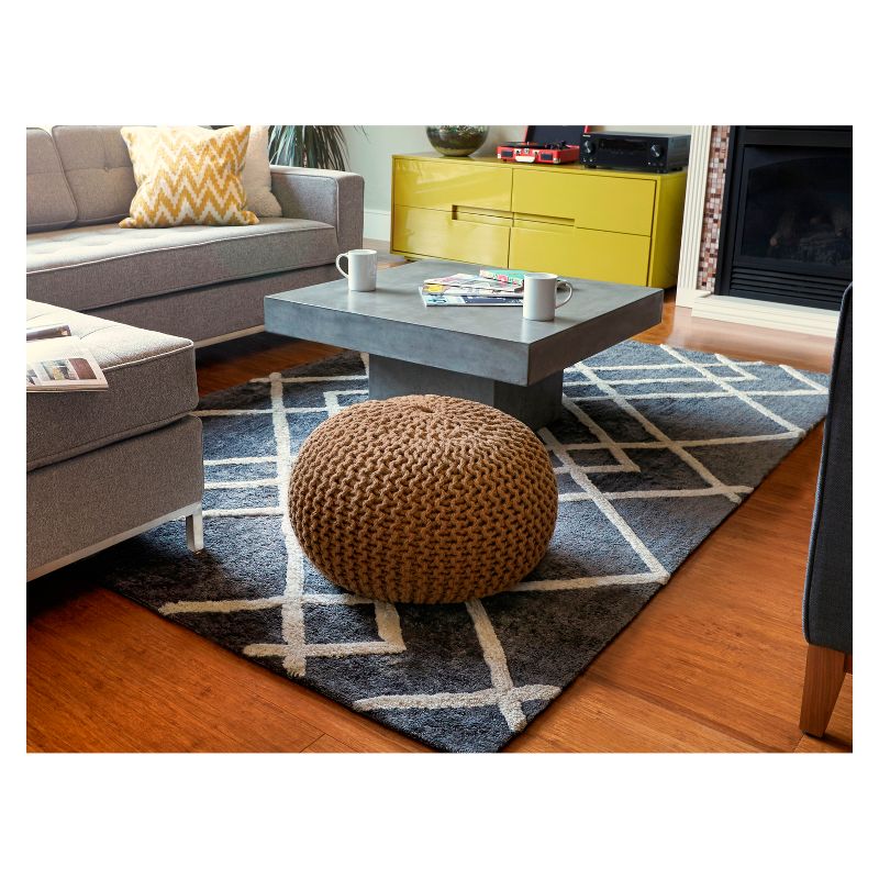 Natural Jute Round Pouf - Anji Mountain
