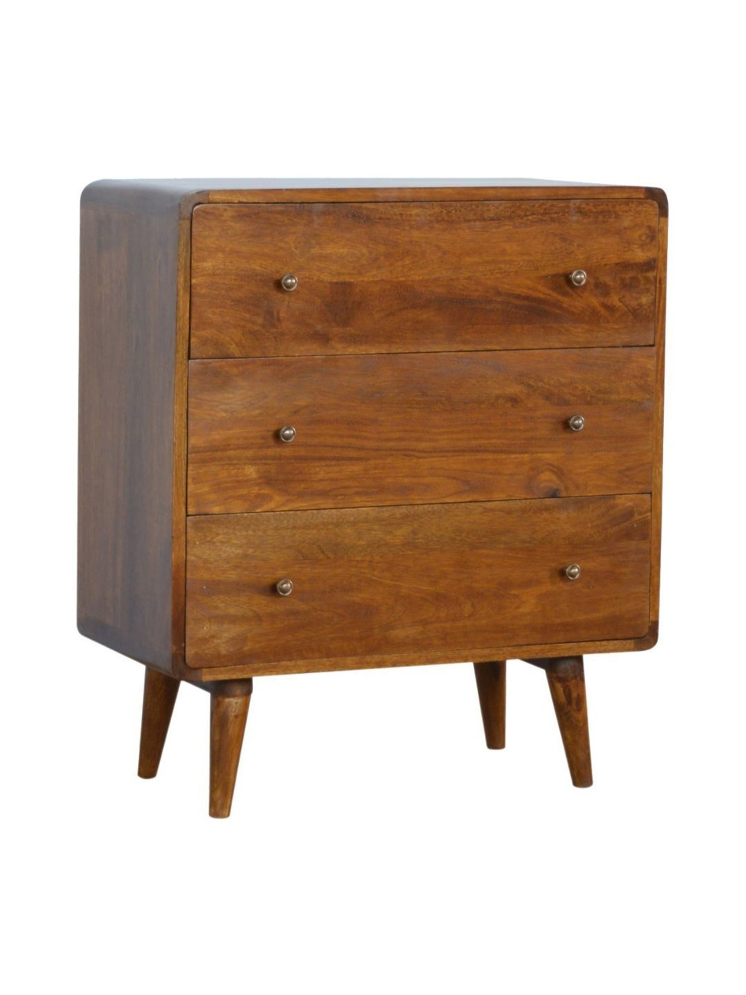 Artisan Furniture Brown Curved Chestnut Chest