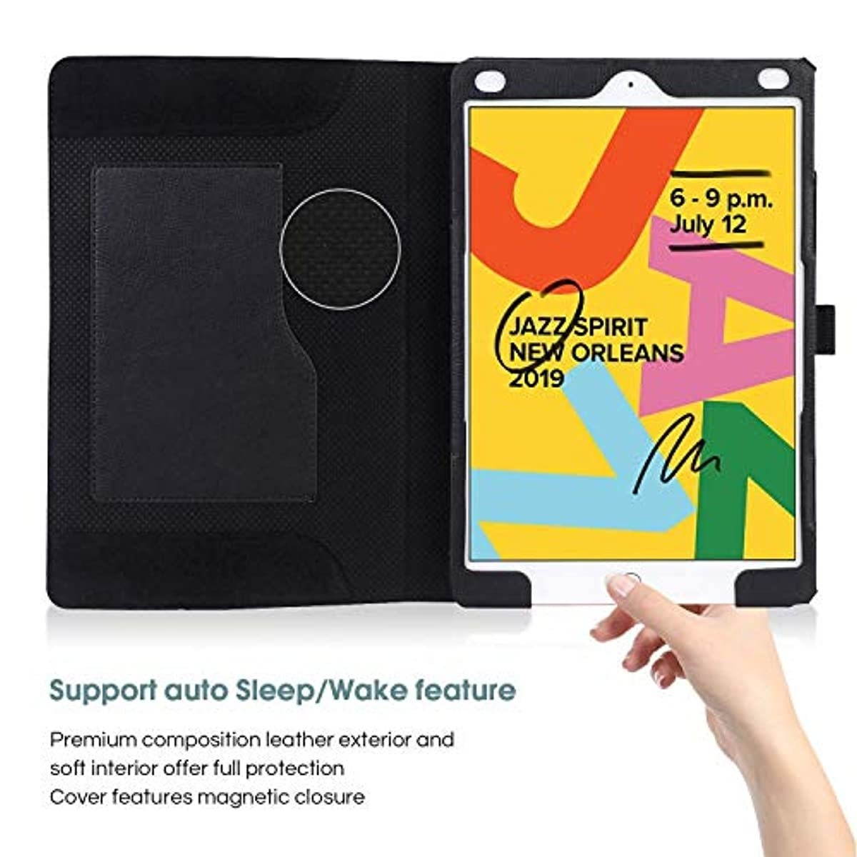 ProCase iPad 10.2 Case 2020 iPad 8th Generation / 2019 iPad 7th Generation Case Bundle with Leather Stand Folio Cover Case with Multi-Angle Viewing and Pencil Holder for 10.2" iPad 8th Gen / 7th Gen