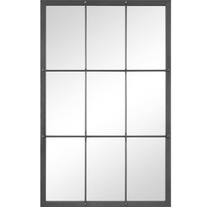 24" x 1" x 38" Homestead Manor Window Mirror Metallic Gray - FirsTime & Co.
