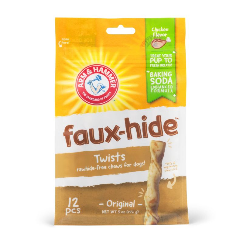 Arm & Hammer Faux Hide Dental Pet Treats Dog Treats - 5oz