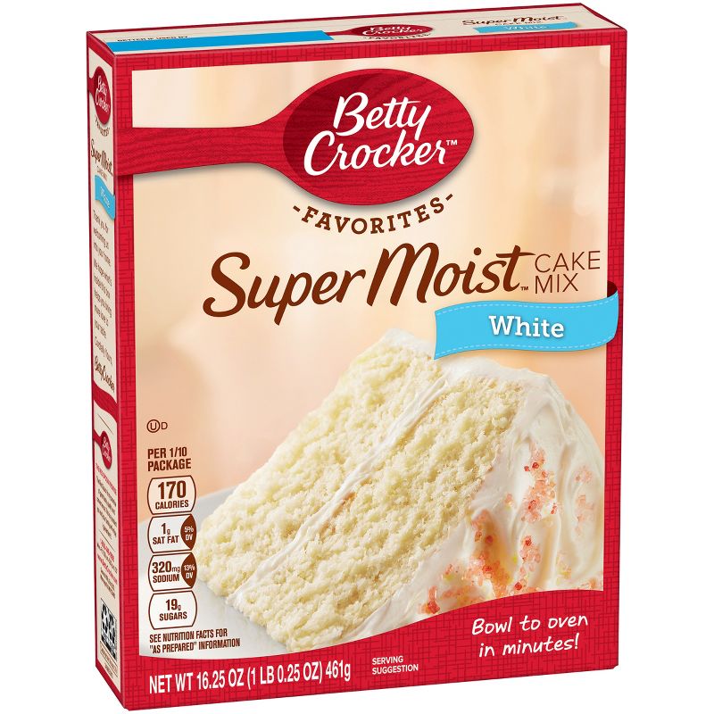 Betty Crocker Super Moist White Cake Mix - 16.25oz