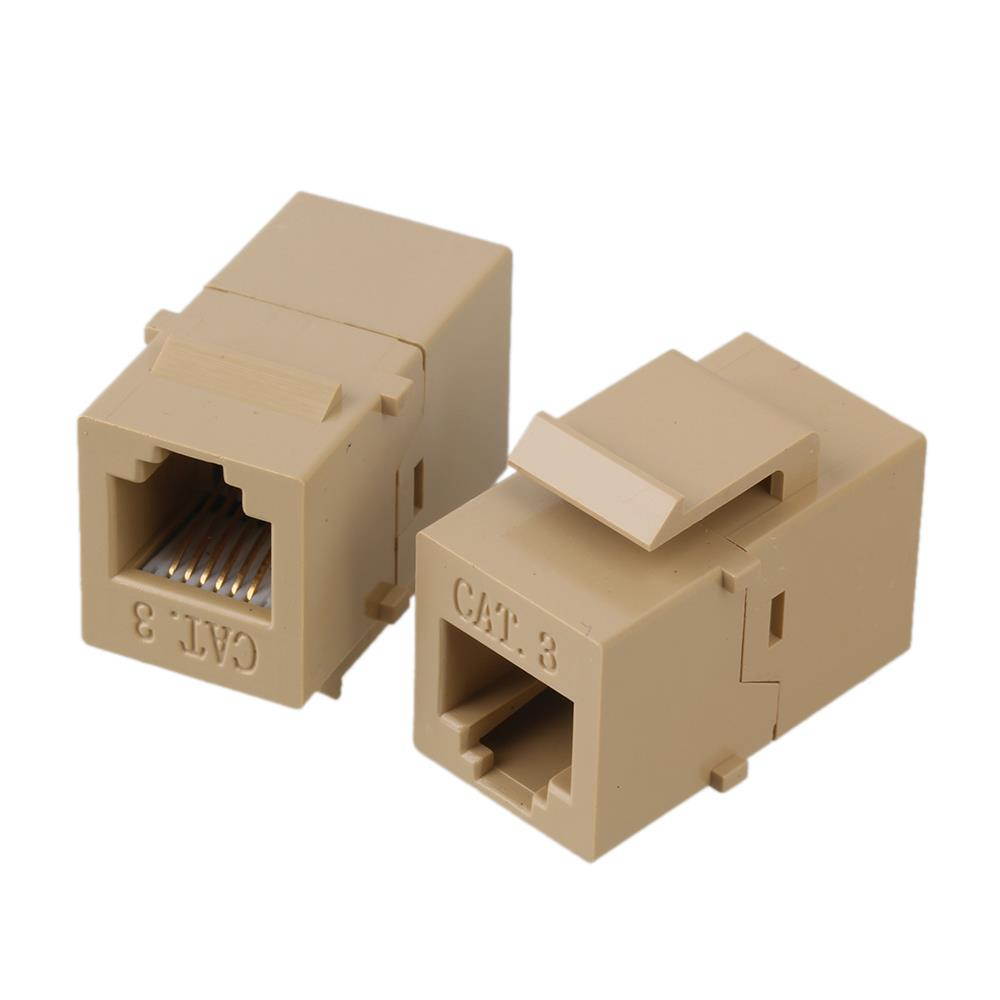 5 x Cat3 RJ45 Ethernet Inline Jack Coupler With Keystone Latch Female to Female