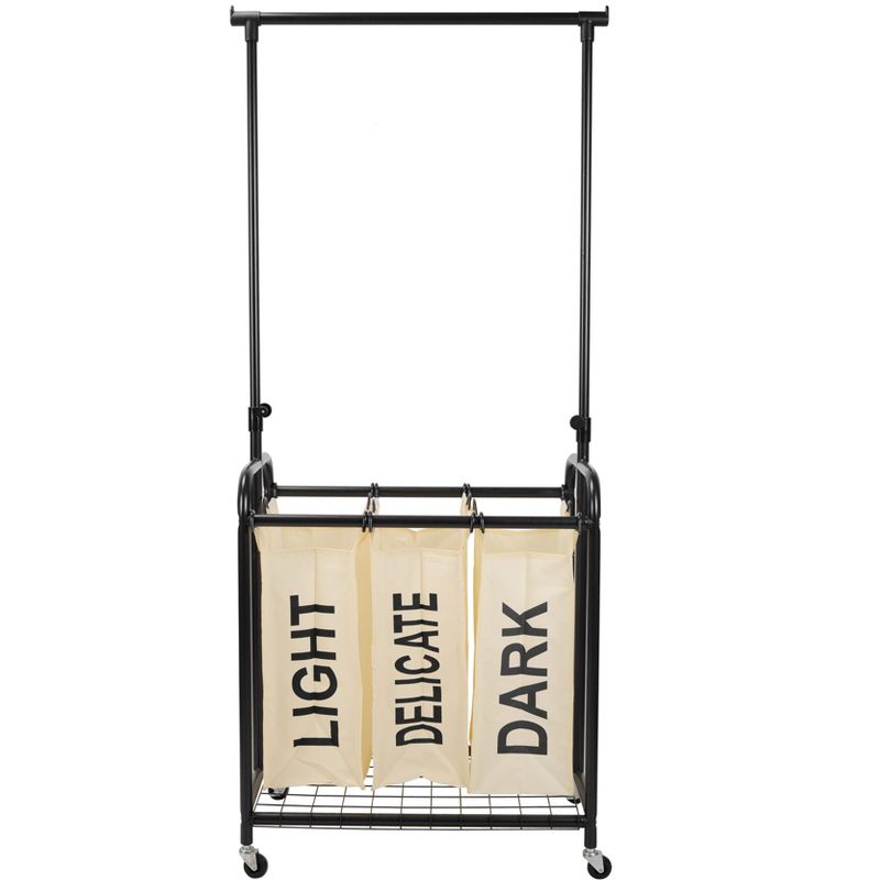 Rolling Triple Laundry Sorter White - Threshold™