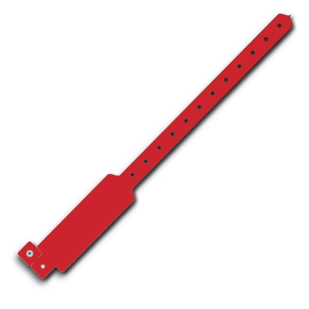 Wideface Vinyl Wristbands 500ct Cherry Red