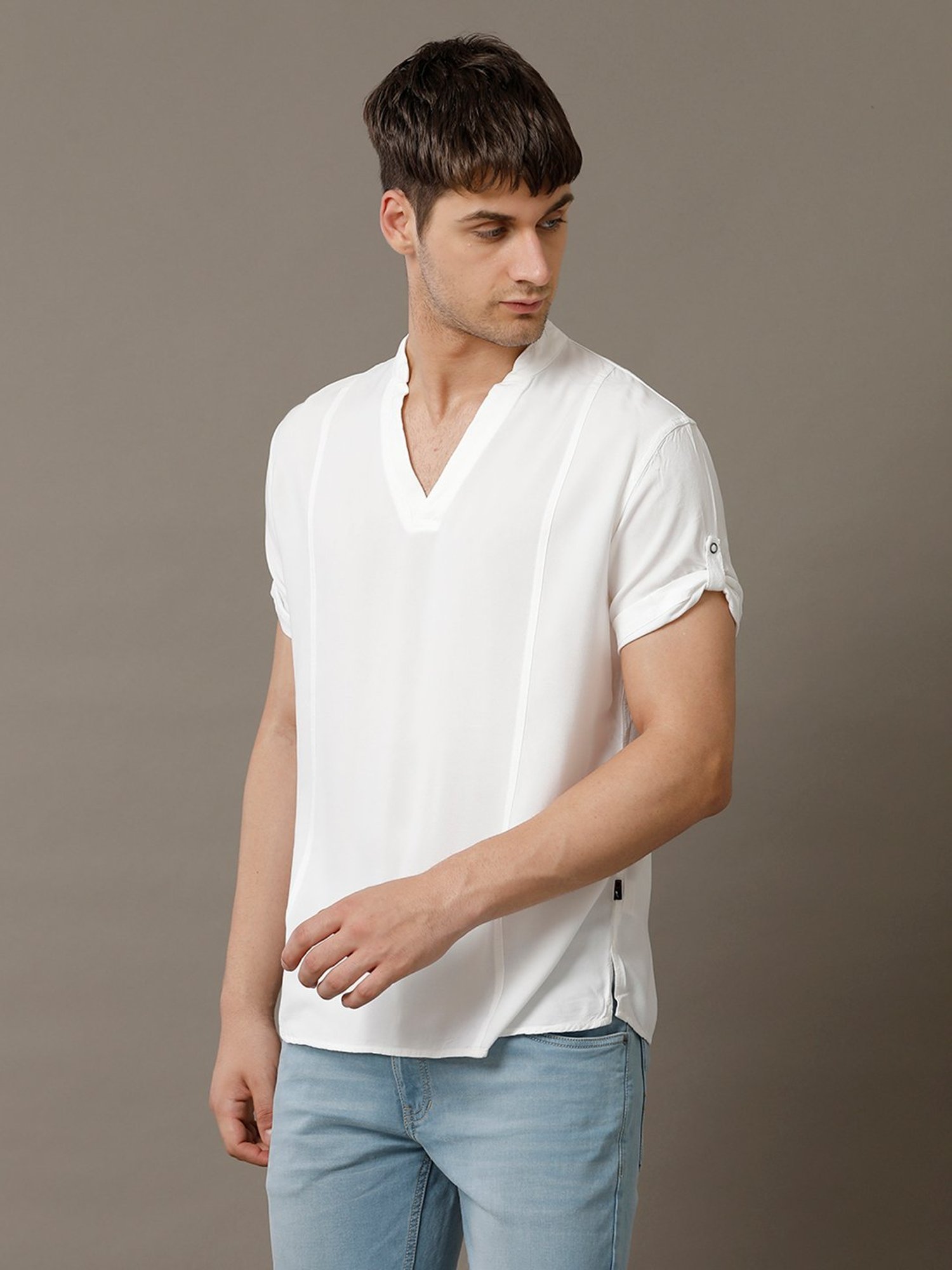 Identiti White Slim Fit Shirt