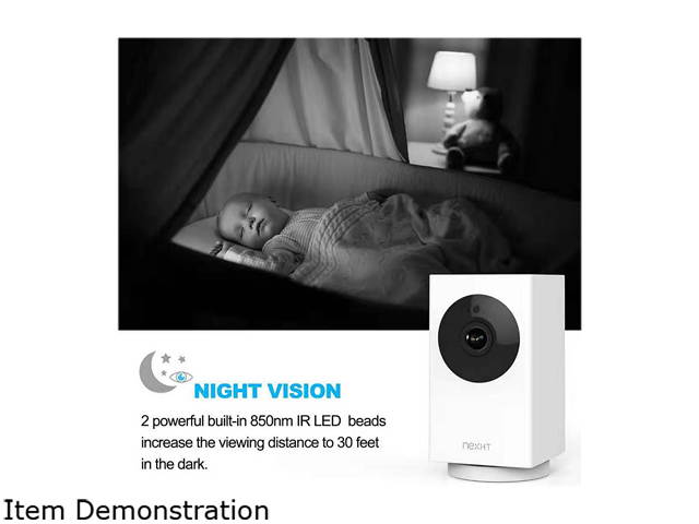 Inland NexHT 2 Pack Smart Wireless 1080p Security Cam 360/Night Vision Two Way Audio/Cloud Storage/Auto Track