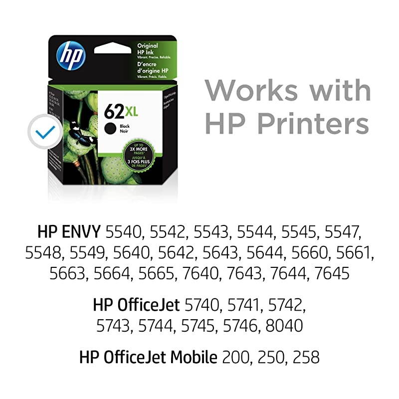 62XL | Ink Cartridge | Black | C2P05AN