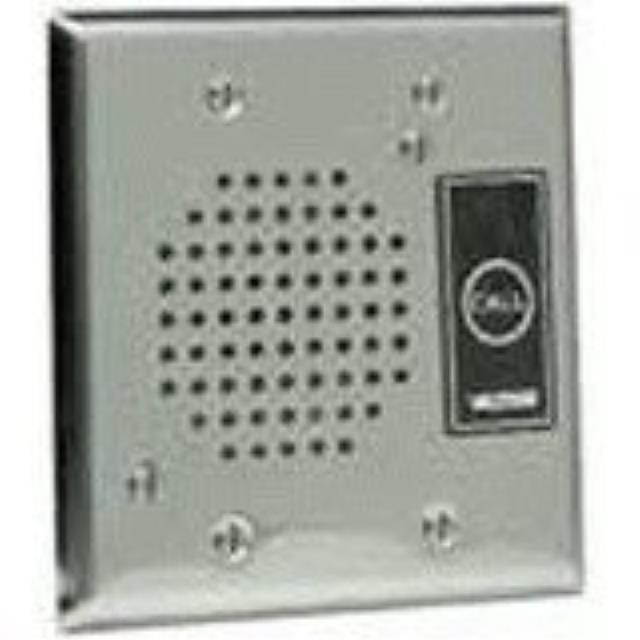 Doorplate Spkr- Flush w/LED (Stainless)