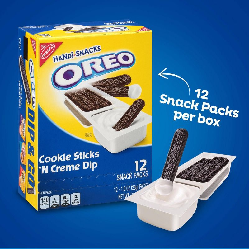 Handi-Snacks Oreo Cookie Sticks 'N Crème - 12ct