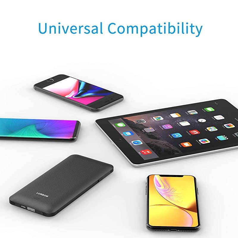 mAh Portable Charger Power Bank Ultra Slim External Battery Pack with Built in AC Plug Typec CableMicro Cable and Other Cable for Cell Phone