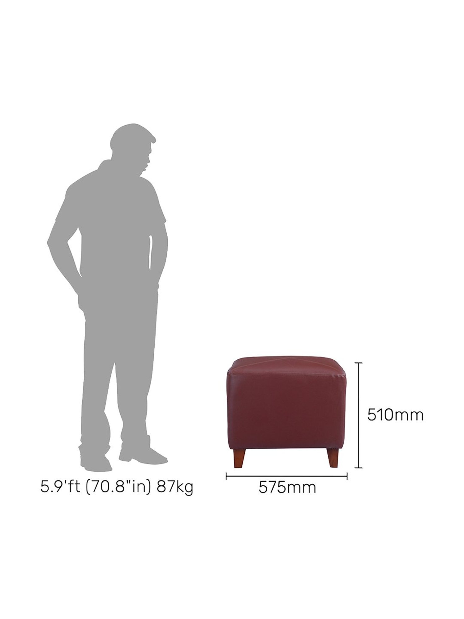 Chumbak Spring Marigold Floral Green Mango Wood Modern Trunk Storage Ottoman