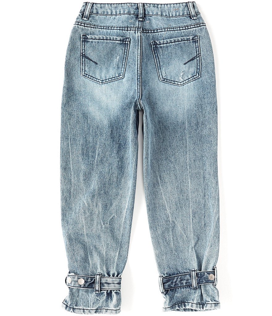 Habitual Big Girls 7-16 Adyson Belted-Cuffs Jeans