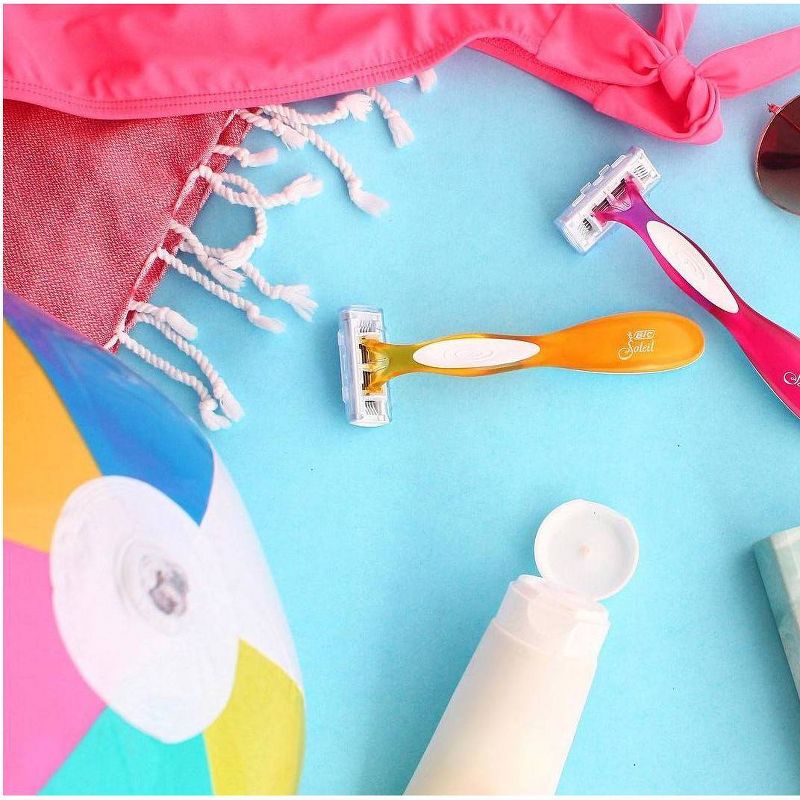 BIC Soleil Smooth Colors 3-Blade Women's Disposable Razors - 8ct