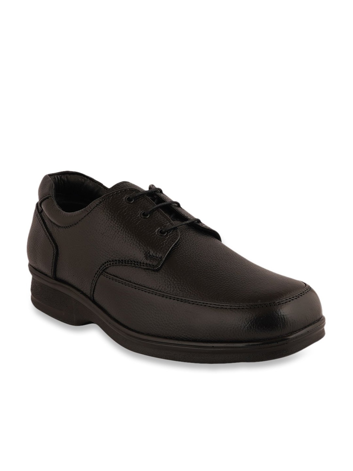 Pelle Albero Men's Black Derby Shoes