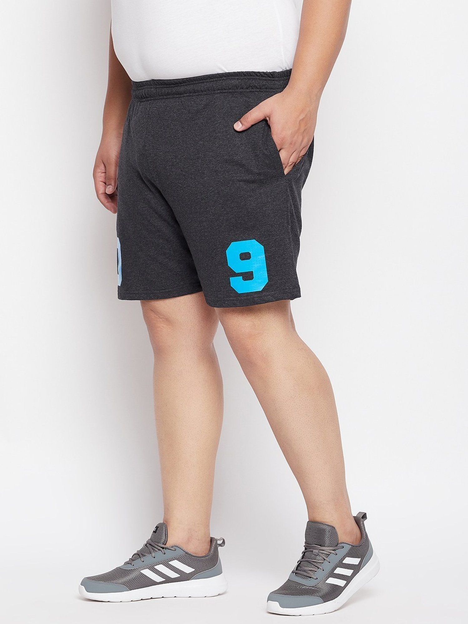 Bigbanana Grey Cotton Regular Fit Shorts