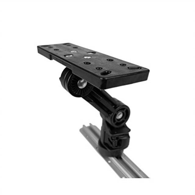 yakattack rectangular fish finder mount track mounted locknload mounting system ffp1003 for larger lowrance , garmin , raymarine
