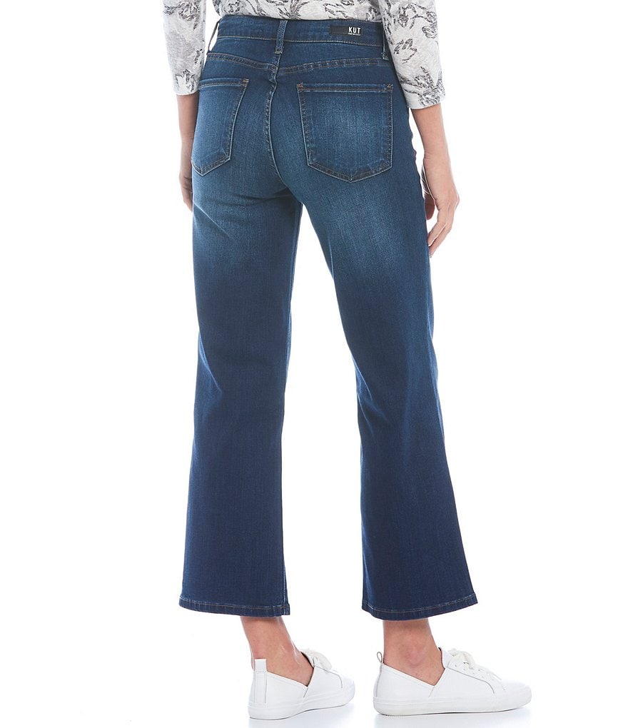 KUT from the Kloth Charlotte High Rise Fab Ab Fit Technique Culottes Ankle Jeans