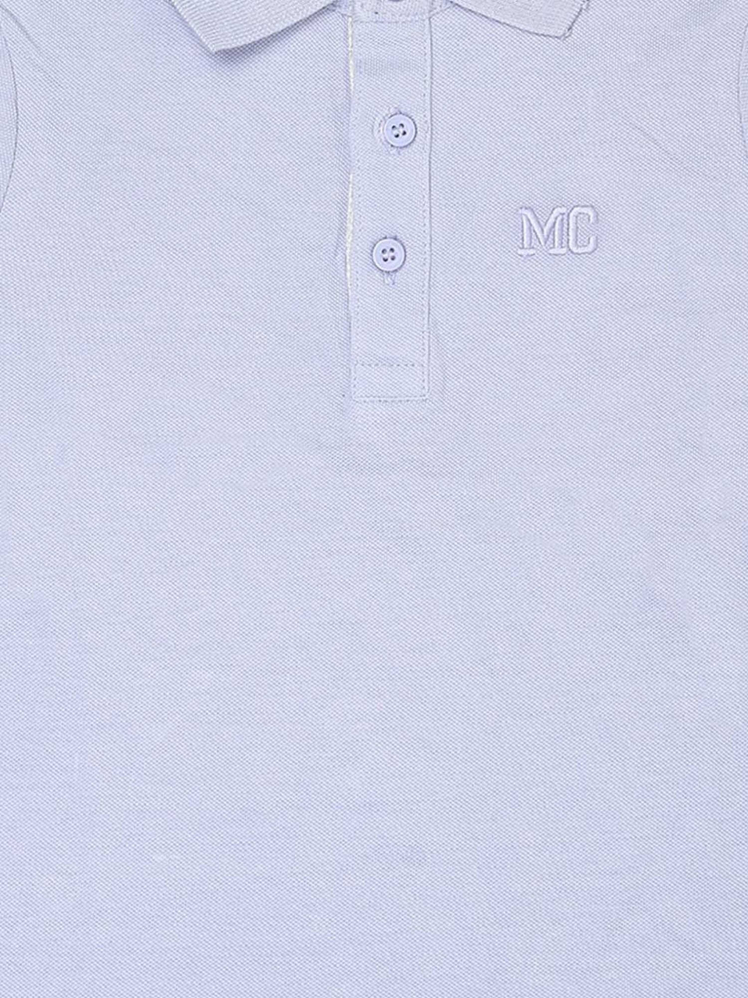 Mothercare Kids Blue Cotton Regular Fit Polo T-Shirt