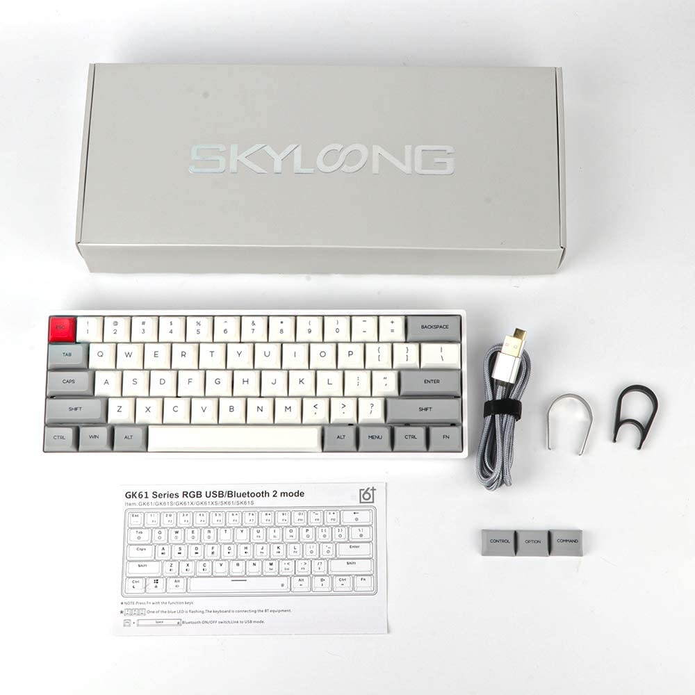 EPOMAKER GK61X 60% RGB Hot Swappable Mechanical Keyboard with Split Spacebar, Type C, Fully Programmable for Gamers